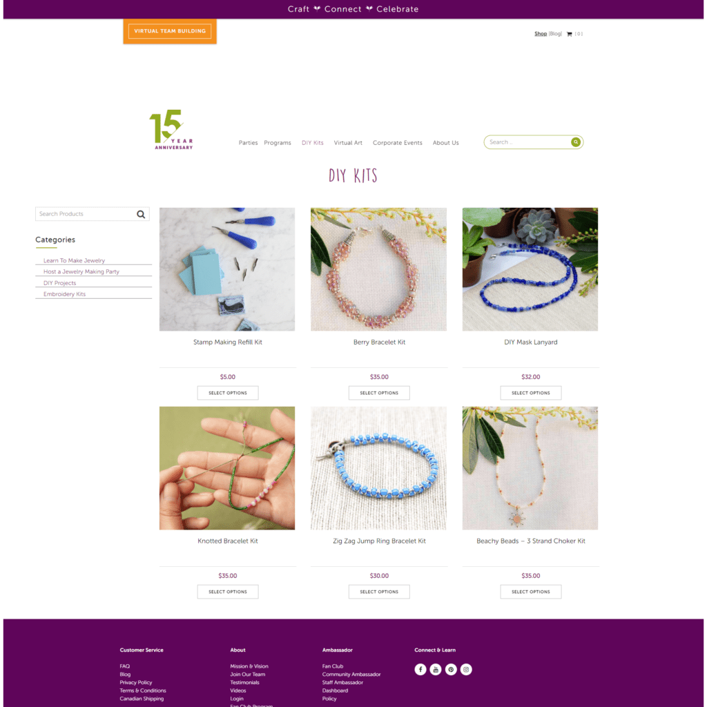 Custom Designed Website For Jewelry Business