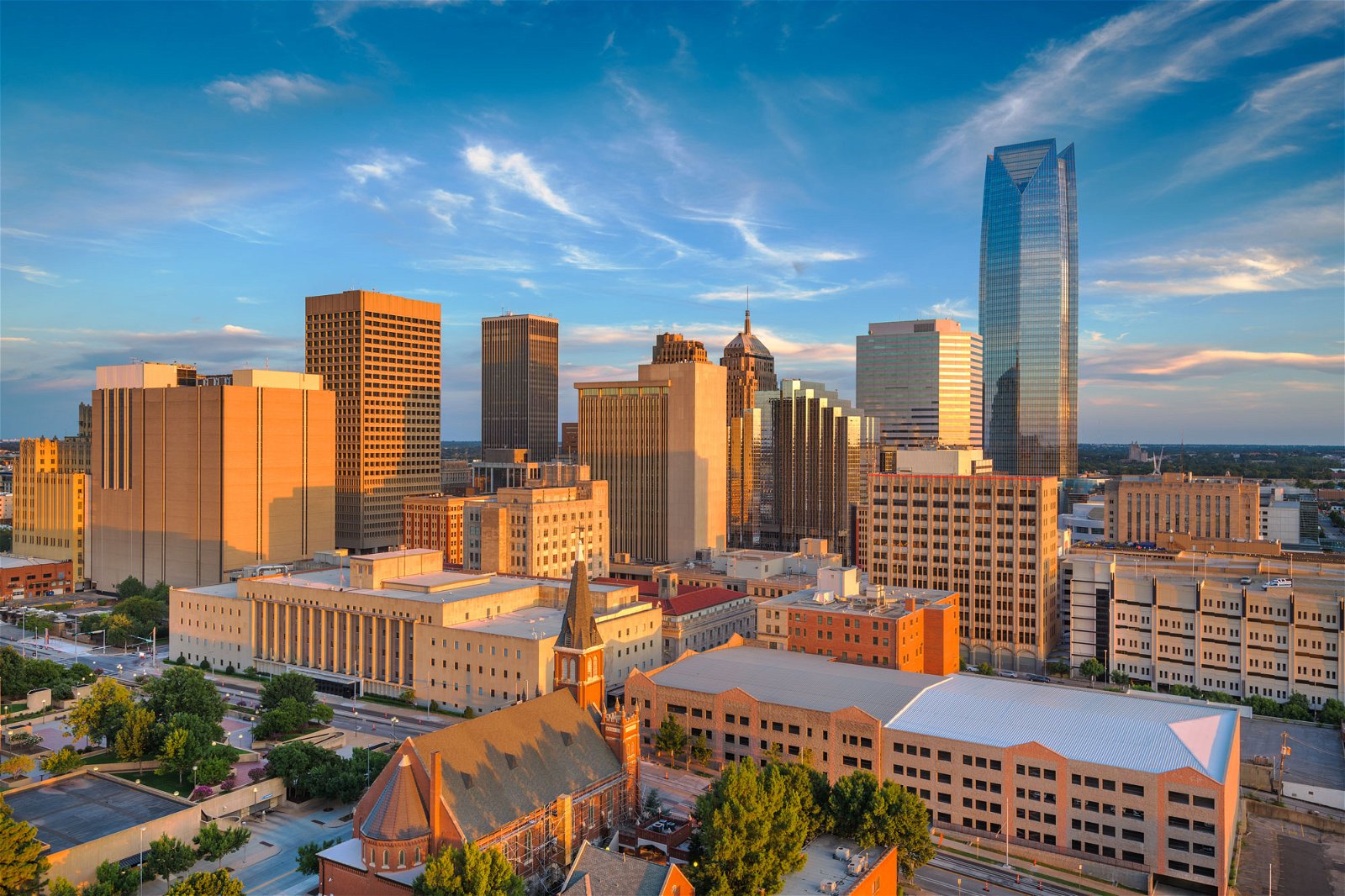 Picture of downtown Oklahoma City.