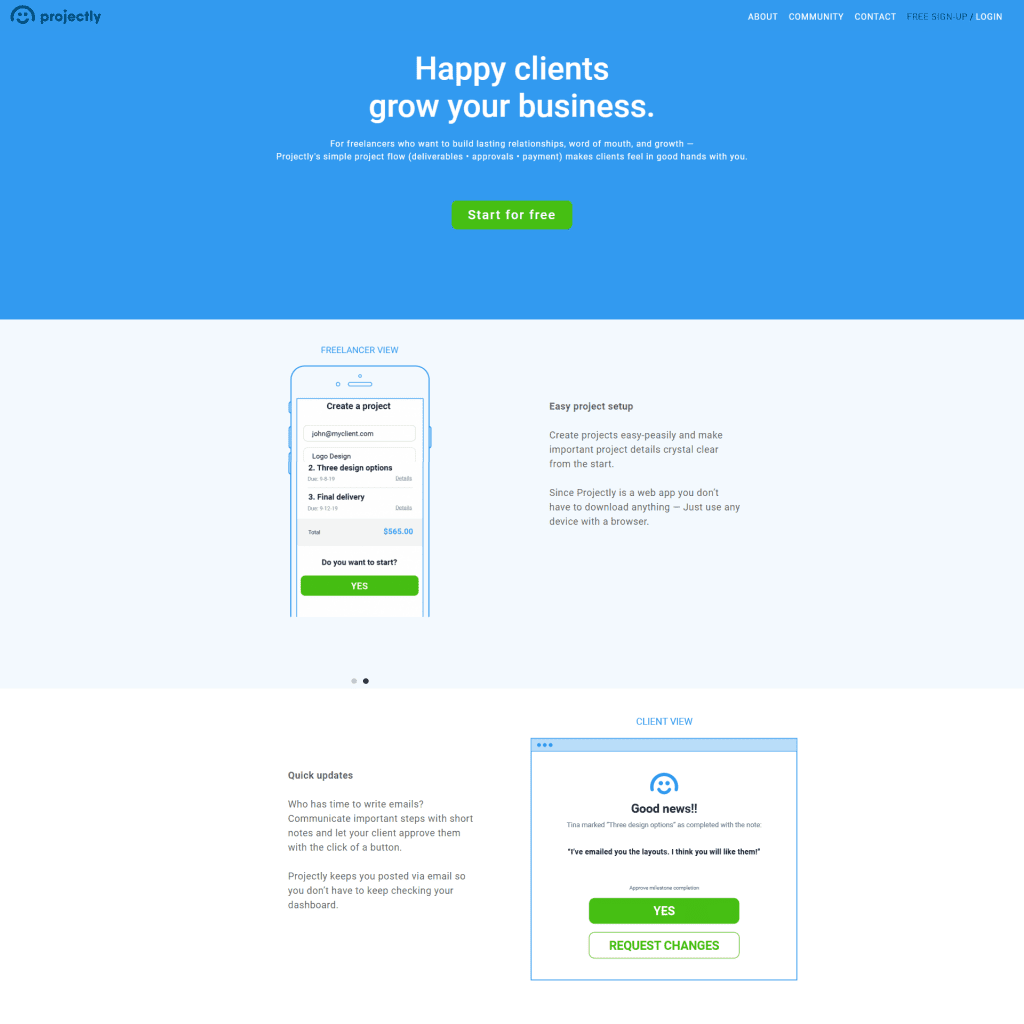 Custom Website Designed For Freelancers